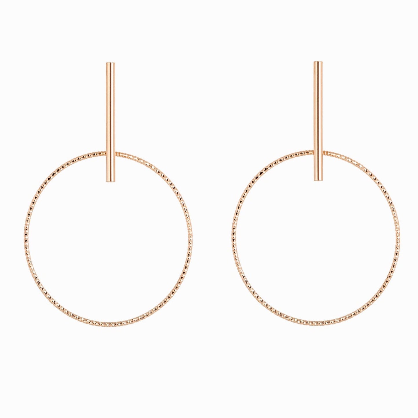 Haus of Dietrich Milano Creole N°2 Earrings Rose Gold