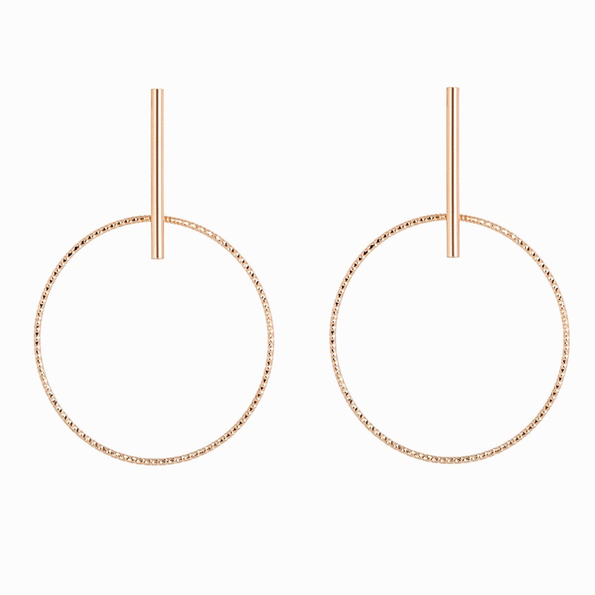 Haus of Dietrich Milano Creole N°2 Earrings Rose Gold
