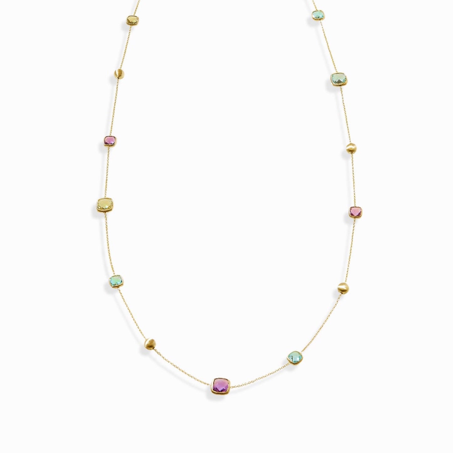 Haus of Dietrich Venezia Quadrato Multicolor Necklace