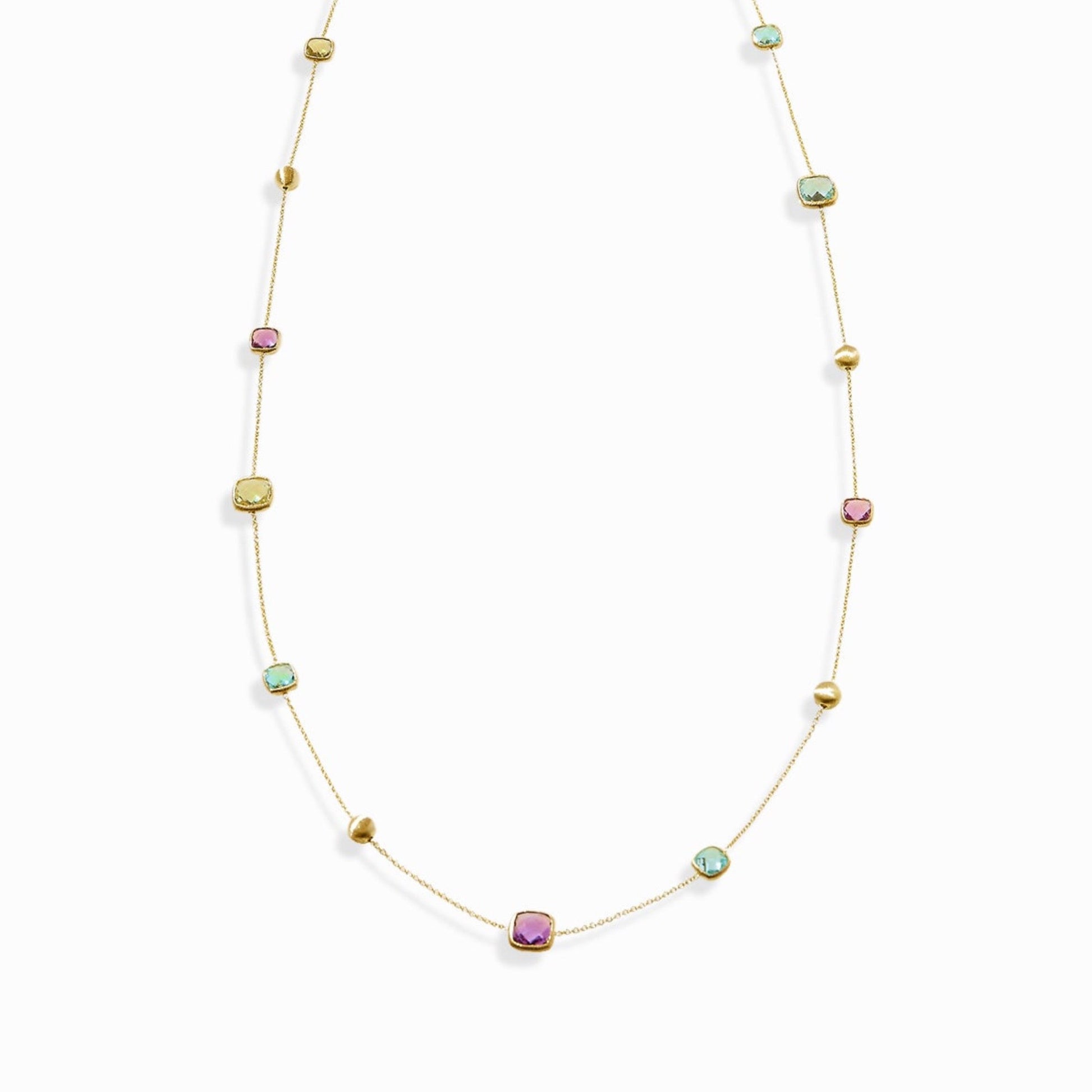 Haus of Dietrich Venezia Quadrato Multicolor Necklace