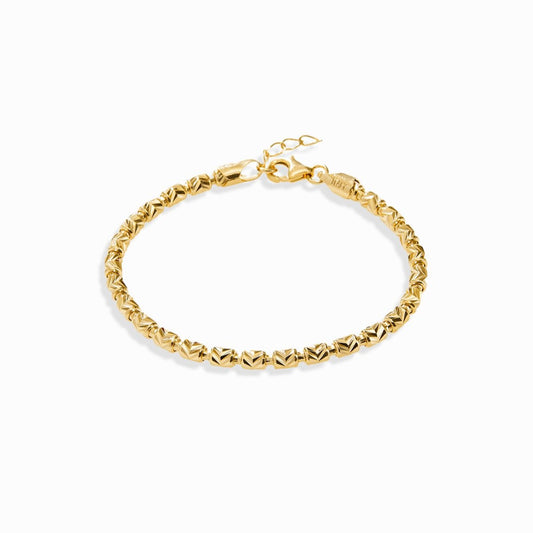 Haus of Dietrich Milano Diamond Cut Barrel Bracelet