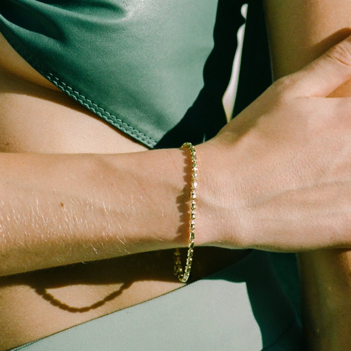 Diamond Cut Barrel Bracelet