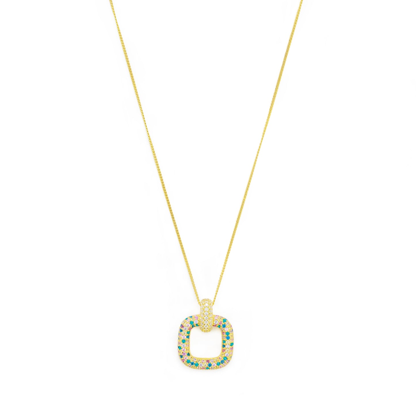 Golden Square Necklace