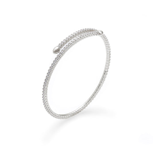 SparkleFlex Bangle Silver