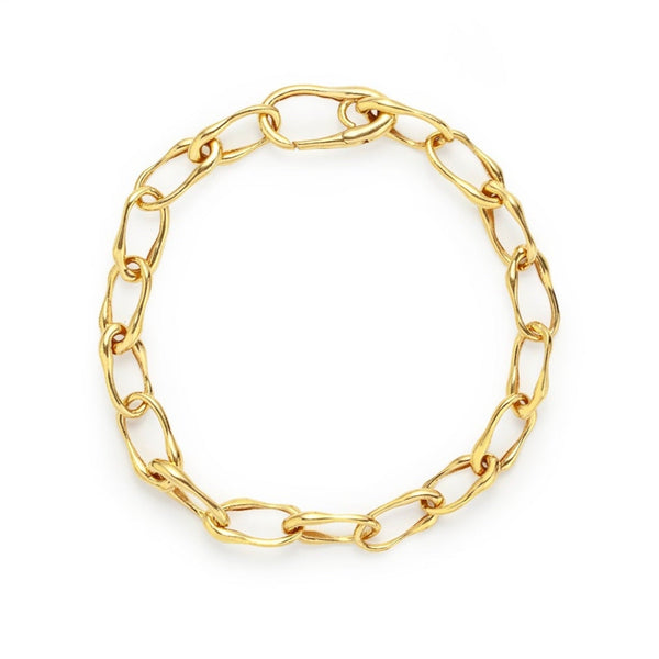 Oval Link Gold Bracelet