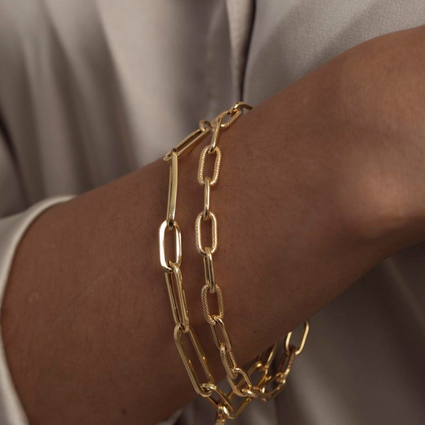 Textured Chain Bracelet