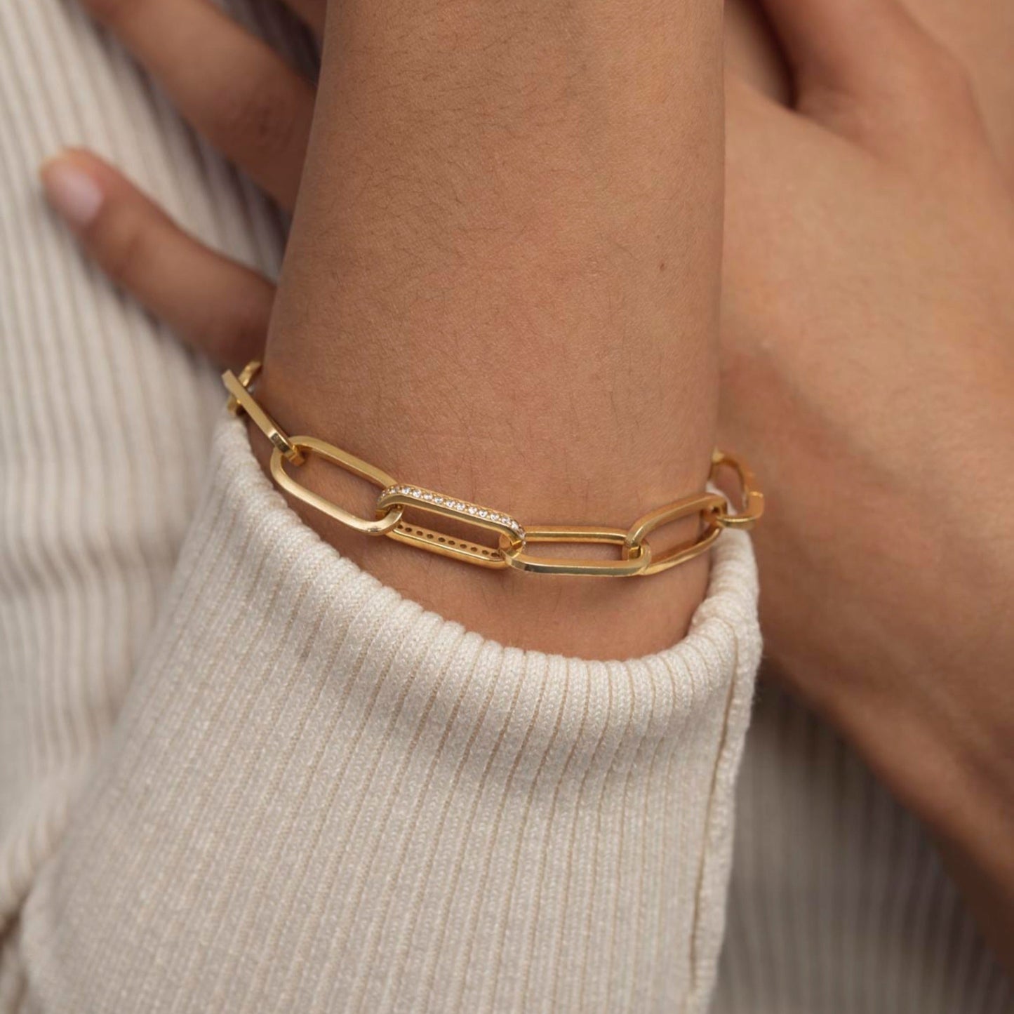 Oval Link Statement Bracelet