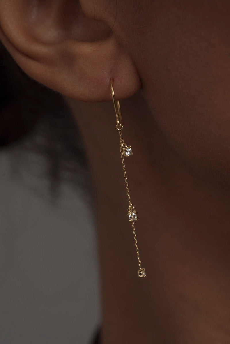 Sparkle Earrings 9 Karat Gold