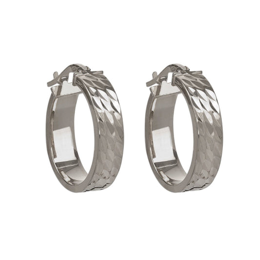 Mini Diamond Cut Hoops