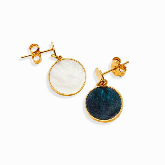 Haus of Dietrich Capri Mother of Pearl Earrings