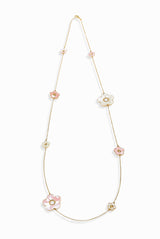 Haus of Dietrich Capri Flower Mother of Pearl Necklace