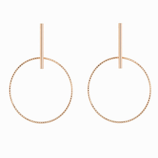 Haus of Dietrich Milano Creole N°2 Earrings Rose Gold