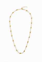 Haus of Dietrich Milano Diamond Cut Yellow Gold Necklace