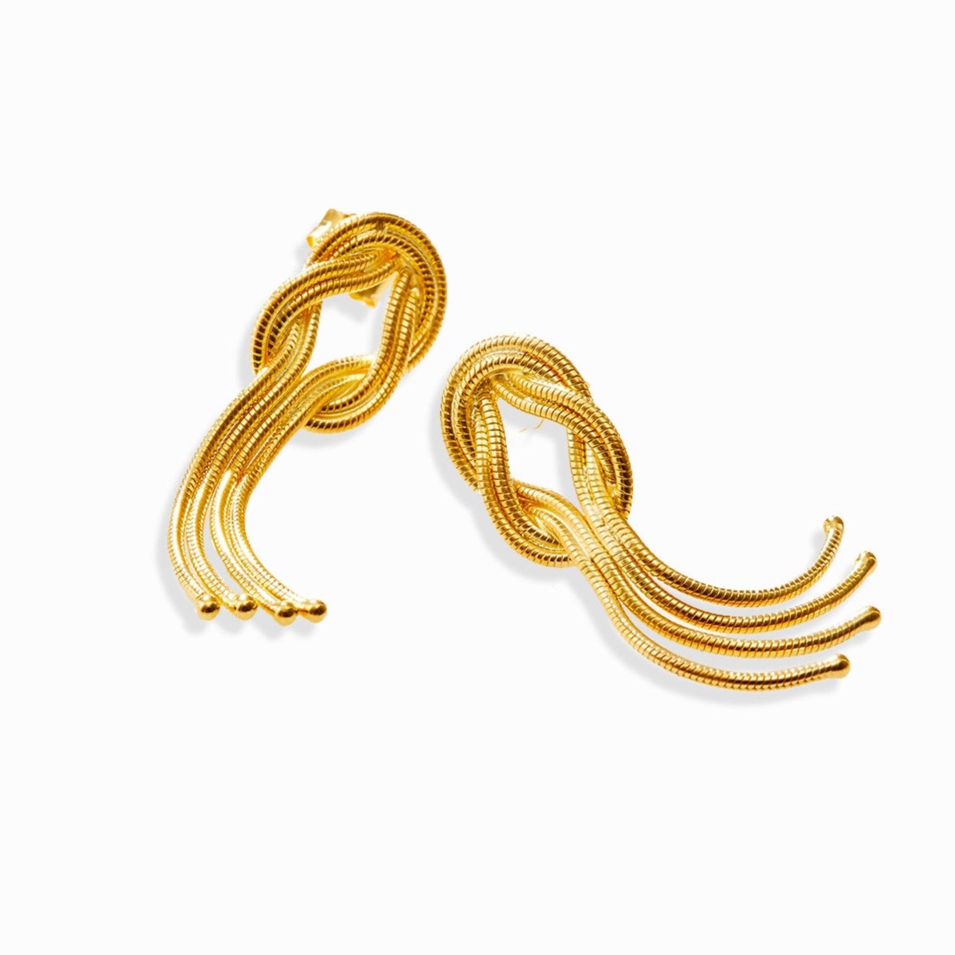 Haus of Dietrich Milano Knot Gold Earrings