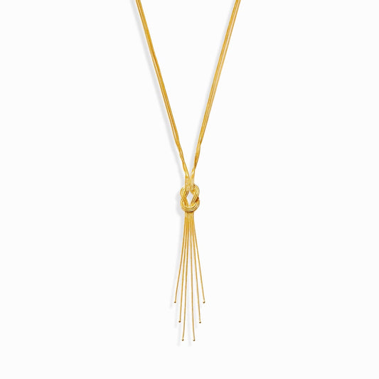 Haus of Dietrich Milano Knot Gold Necklace