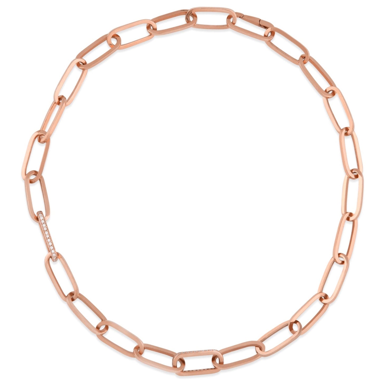 Oval Link Statement Necklace