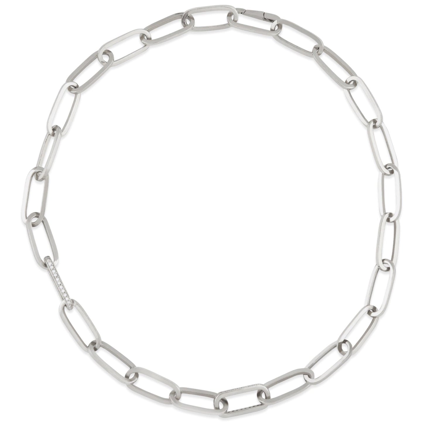 Oval Link Statement Necklace